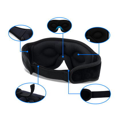 MÁSCARA PARA DORMIR COM FONE DE OUVIDO BLUETOOTH - 10% OFF NO PIX